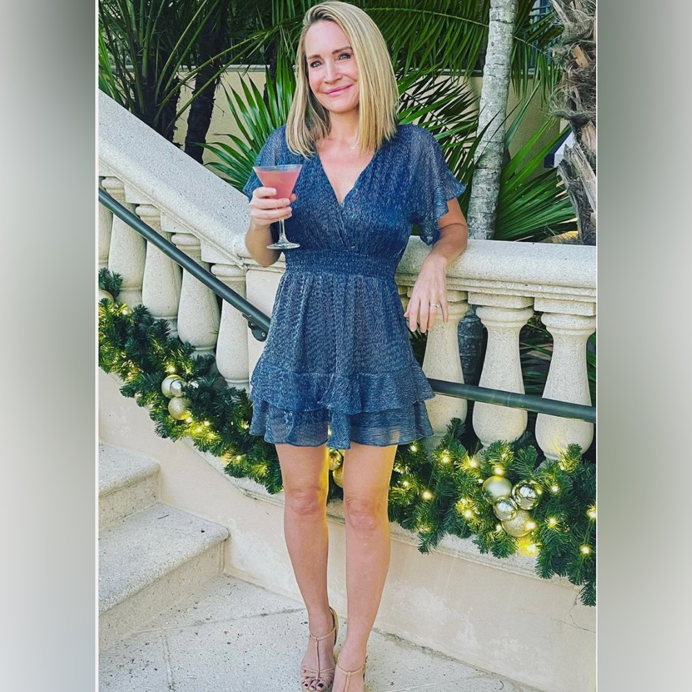 Starlight Blue Holiday Dres, New With Tags